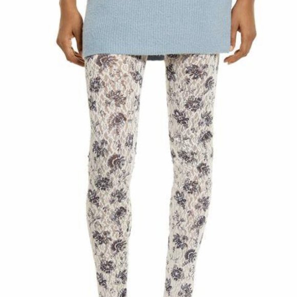 NWT Free People Intimately Layered In Lace Leggings In Chamoix Combo - Picture 8 of 10